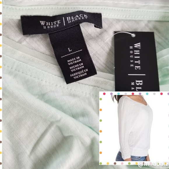 White House Black Market Tops - NWT WHBM  blouson tee